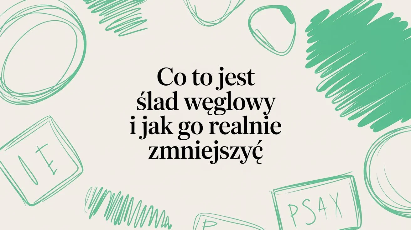 Co to jest ślad węglowy i jak go realnie zmniejszyć