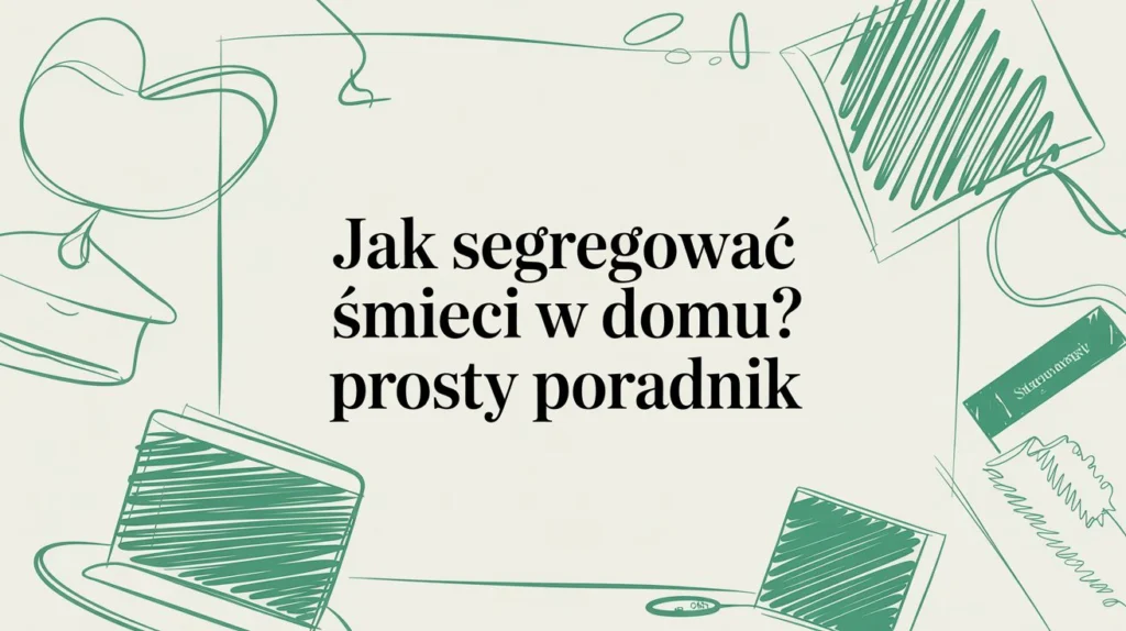 Jak segregować śmieci w domu? Prosty poradnik