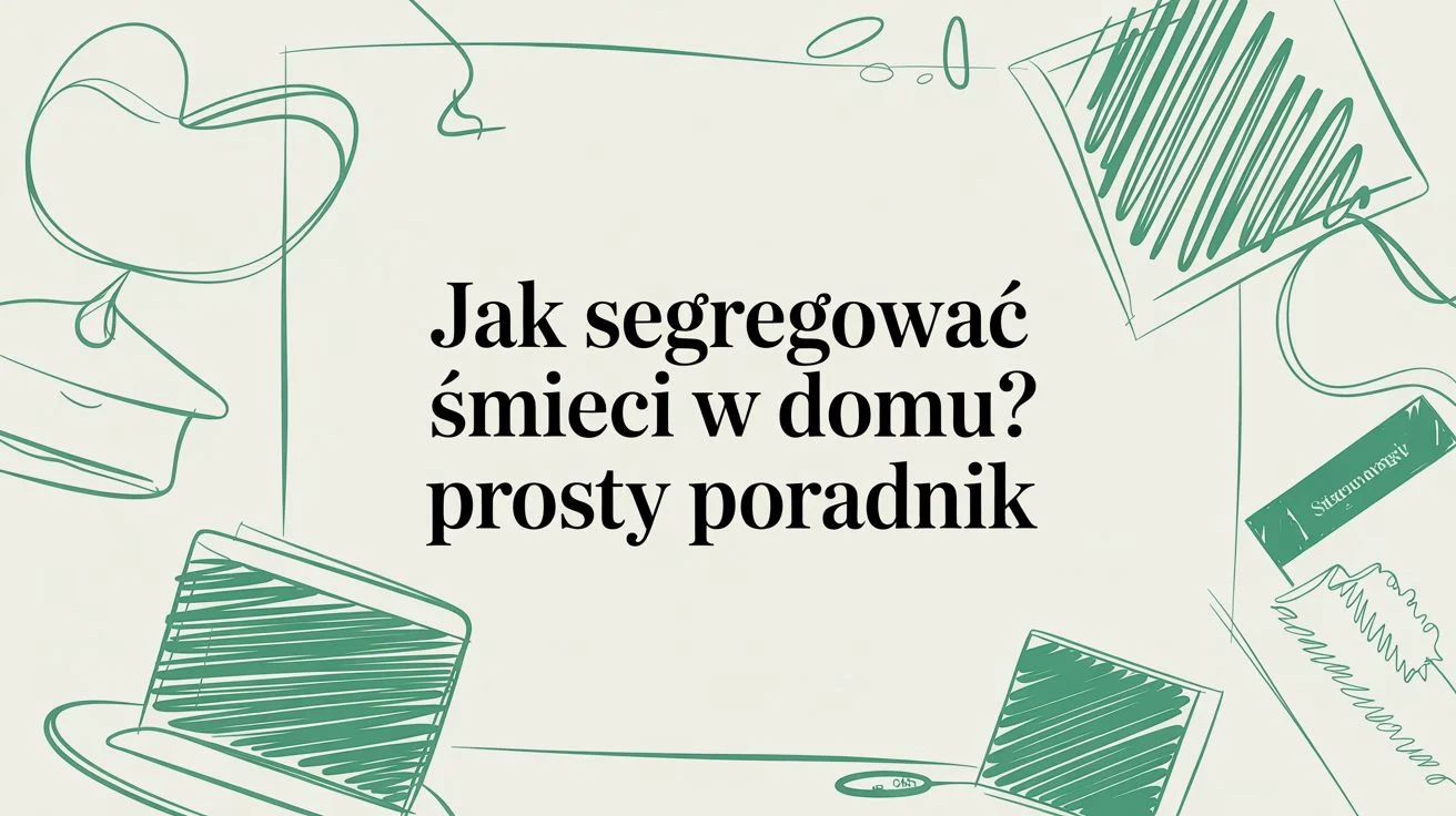Jak segregować śmieci w domu? Prosty poradnik