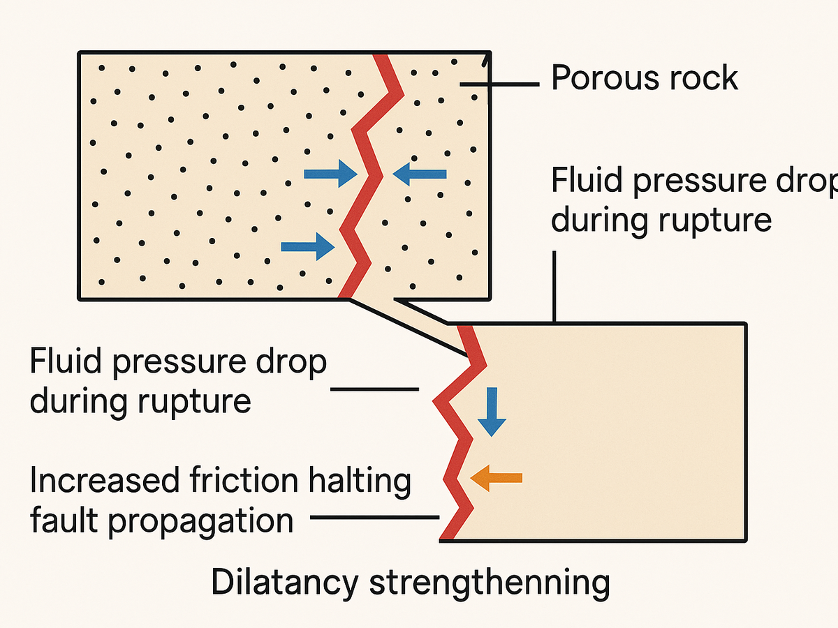 Ilustracja sekcji 2 pokazuje Diagram showing dilatancy strengthening porous i najwazniejsze zaleznosci tematu.