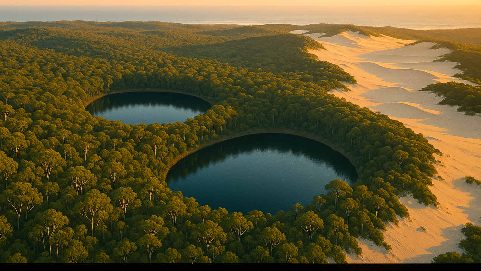 Ilustracja hero przedstawia Aerial view of freshwater eye w minimalistycznej, klarownej formie redakcyjnej.