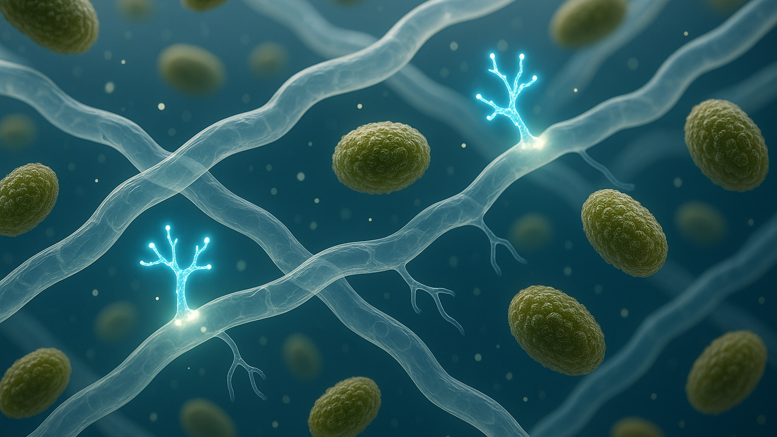 Ilustracja hero przedstawia Close-up scientific visualization of a w minimalistycznej, klarownej formie redakcyjnej.