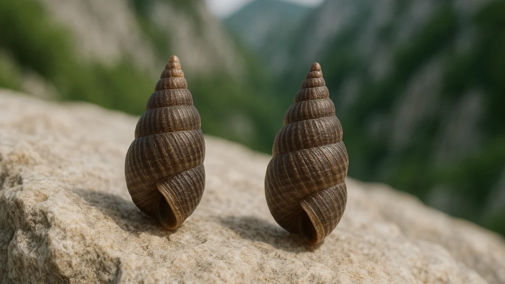 Ilustracja hero przedstawia Close-up of two tiny cone-shaped w minimalistycznej, klarownej formie redakcyjnej.