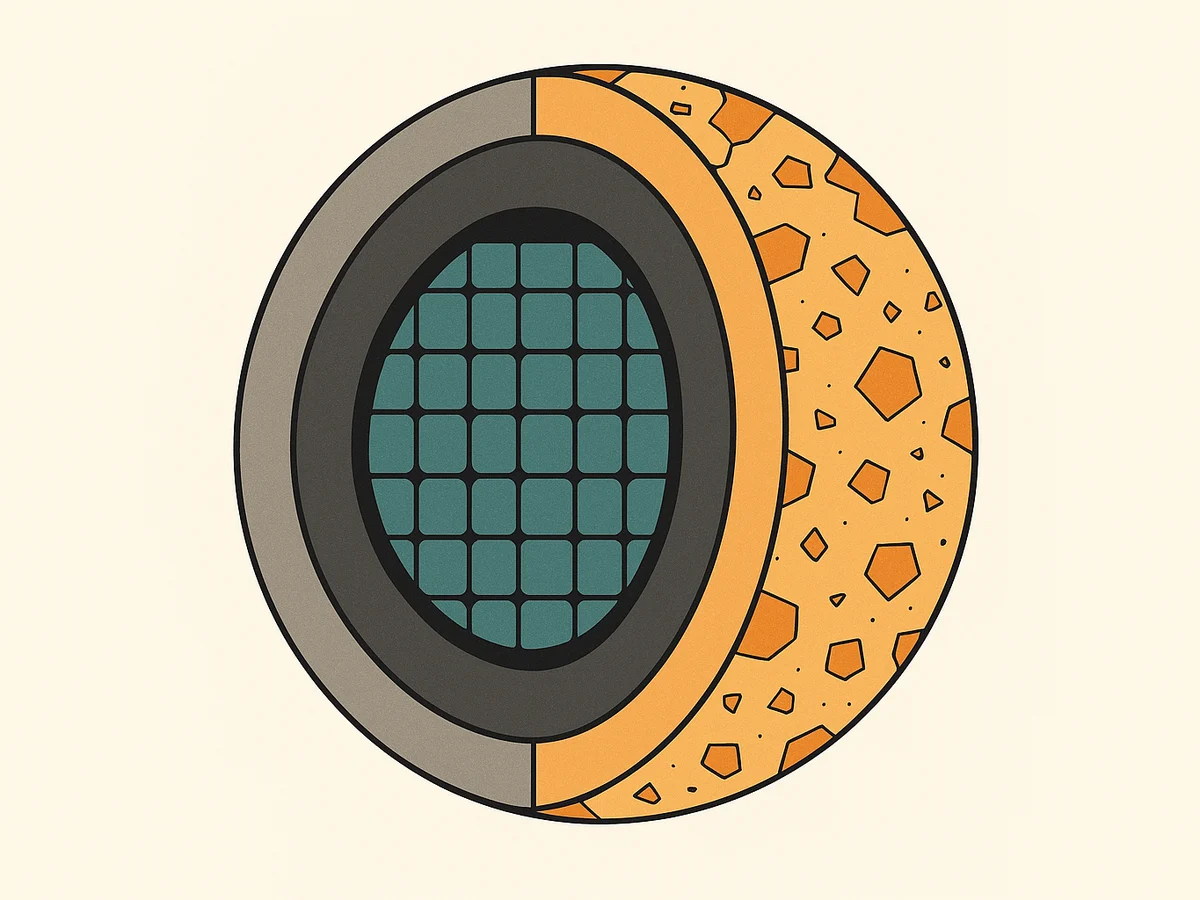 Ilustracja sekcji 2 pokazuje Cross-sectional illustration of a microscopic i najwazniejsze zaleznosci tematu.